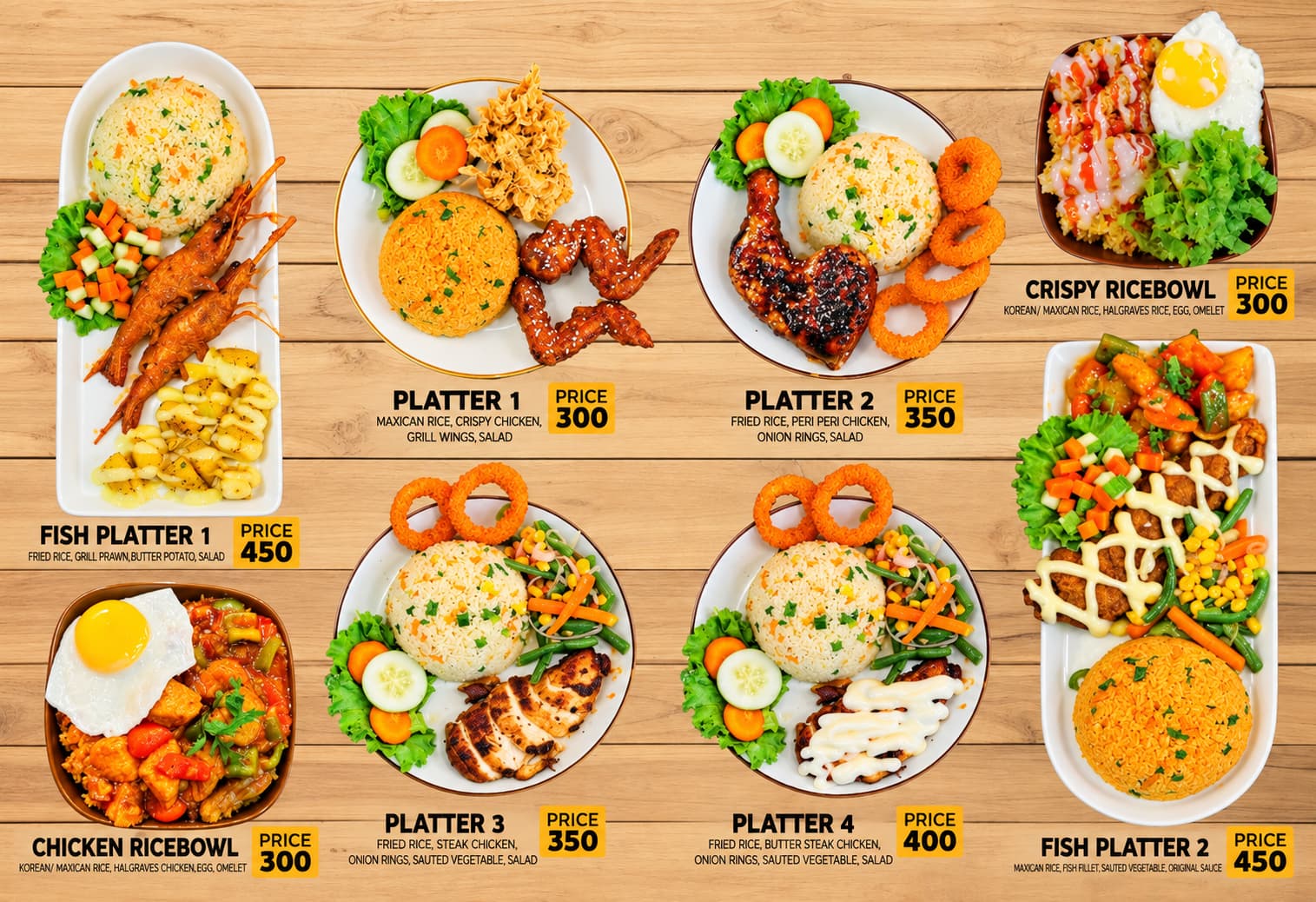 Kimchi menu